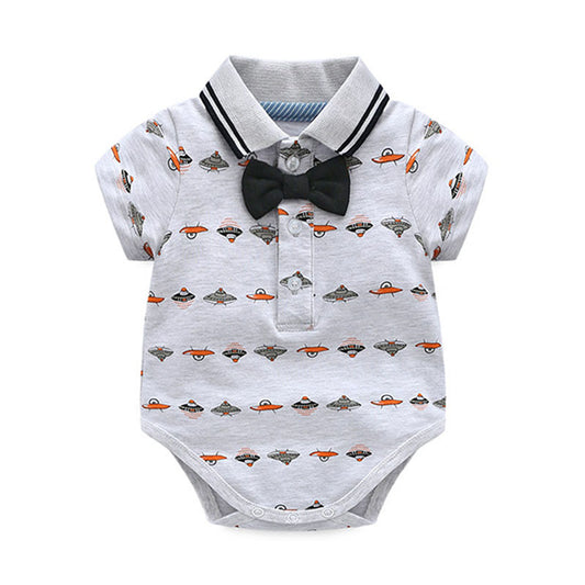 Kids space ship Printed boy party set formal set baby Sale