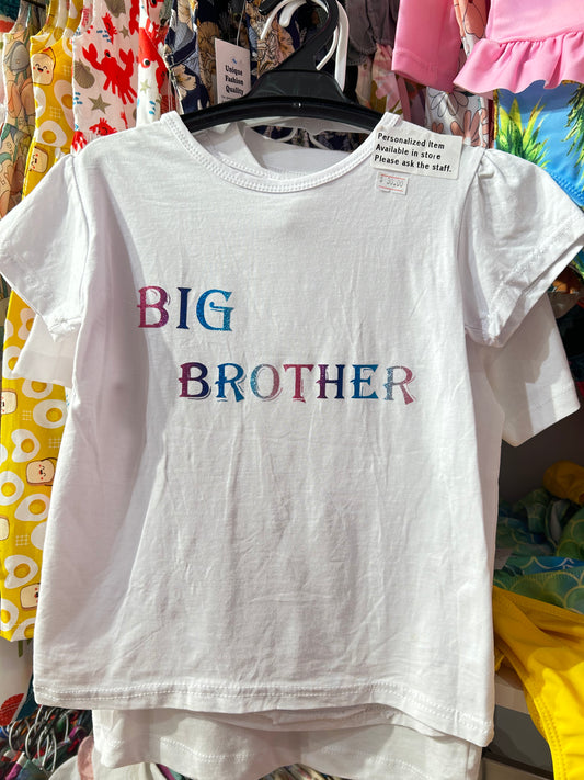 Whale Design Big brother Jumpsuit boy girl