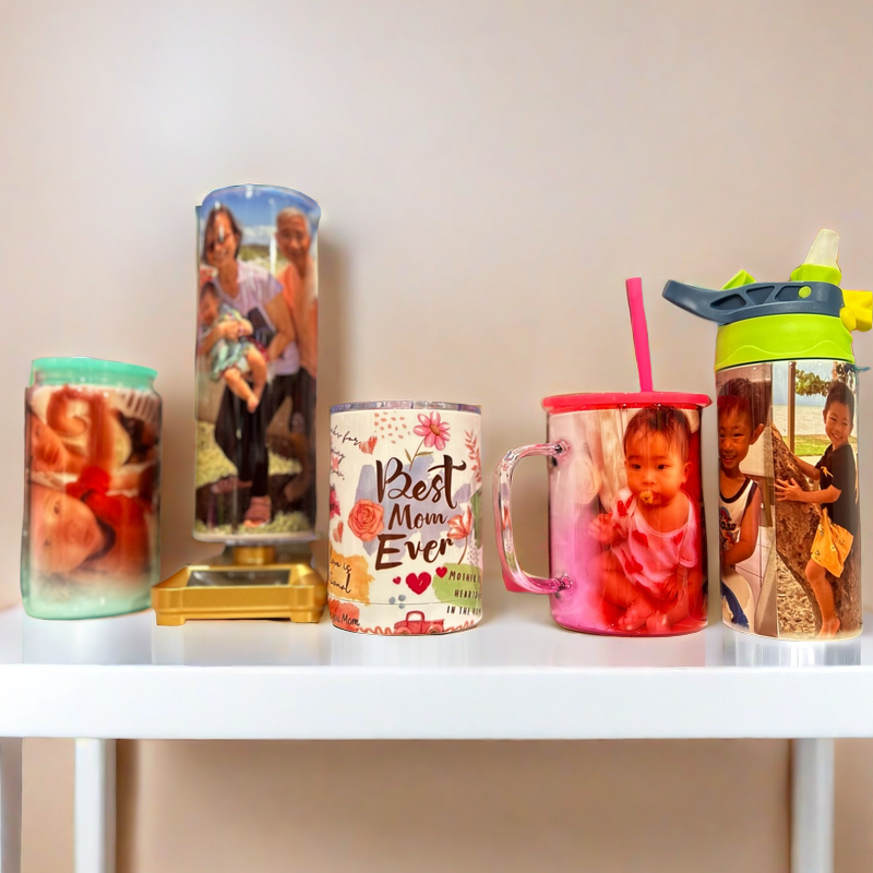 Whale Design gift customized photo print on tumbler bottle coffee cup 12 oz