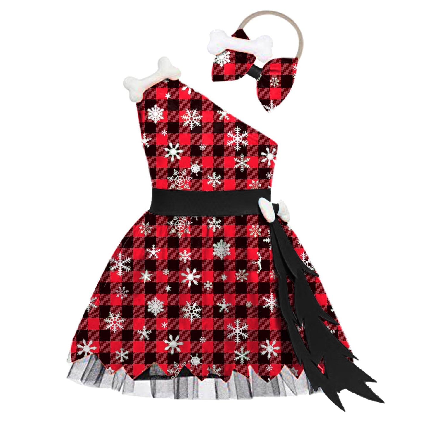 New Girl Christmas pretty dress Red
