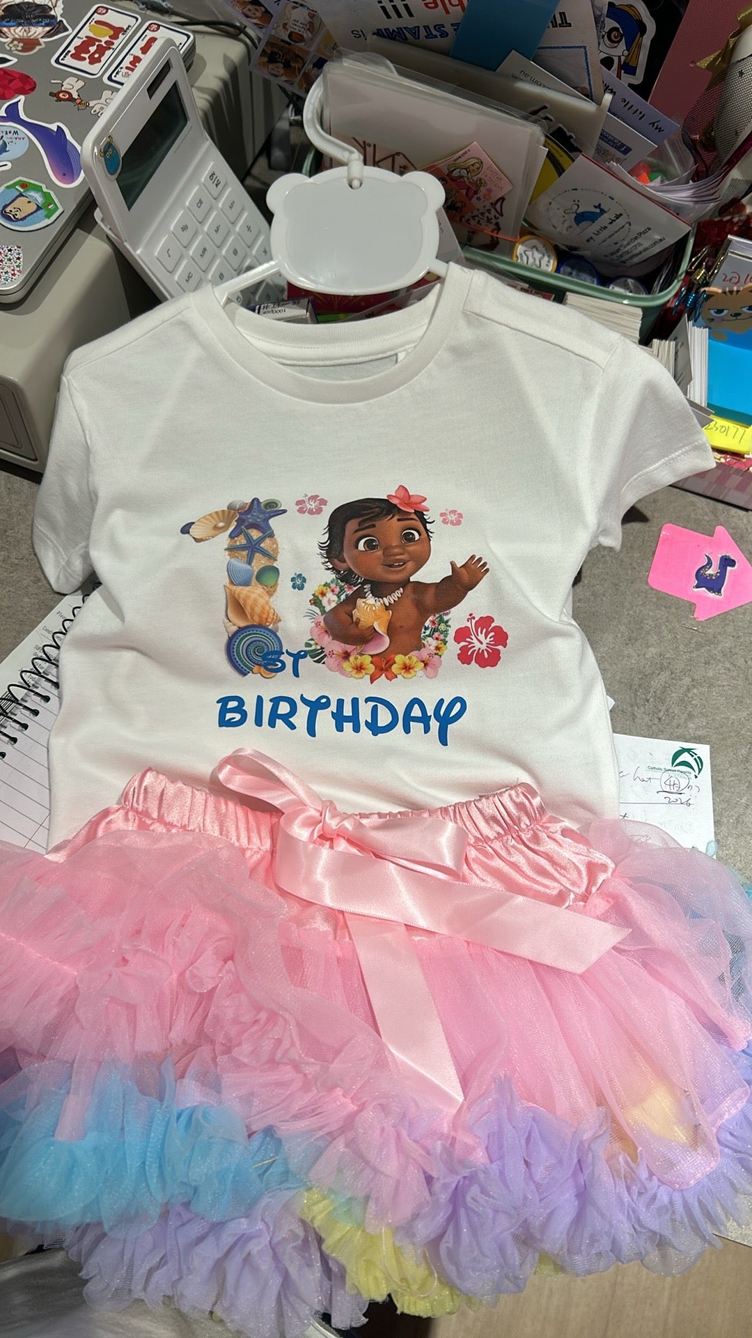 Whale Design My 1ST Birthday Onesie T-shirt boy girl Moan a