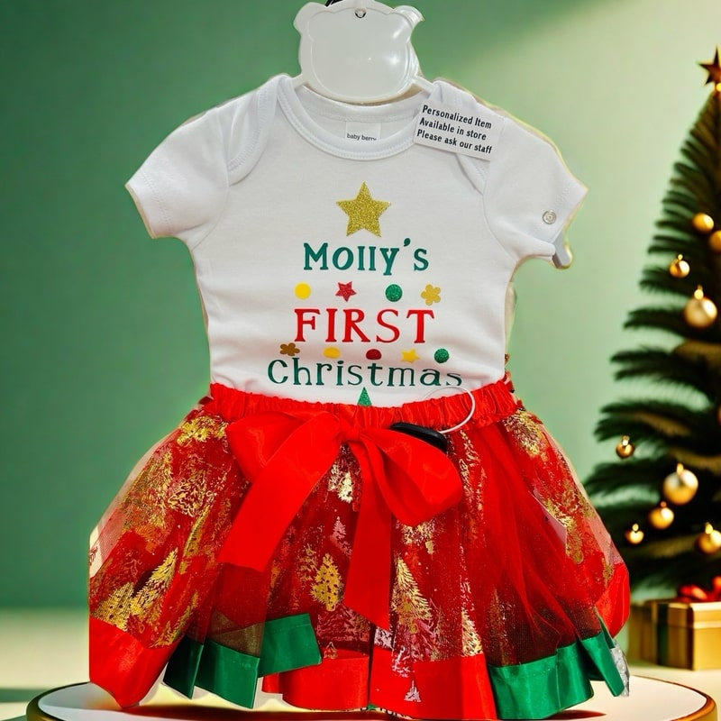 Whale Design First Xmas tree Jumpsuit boy girl adult ONLY top