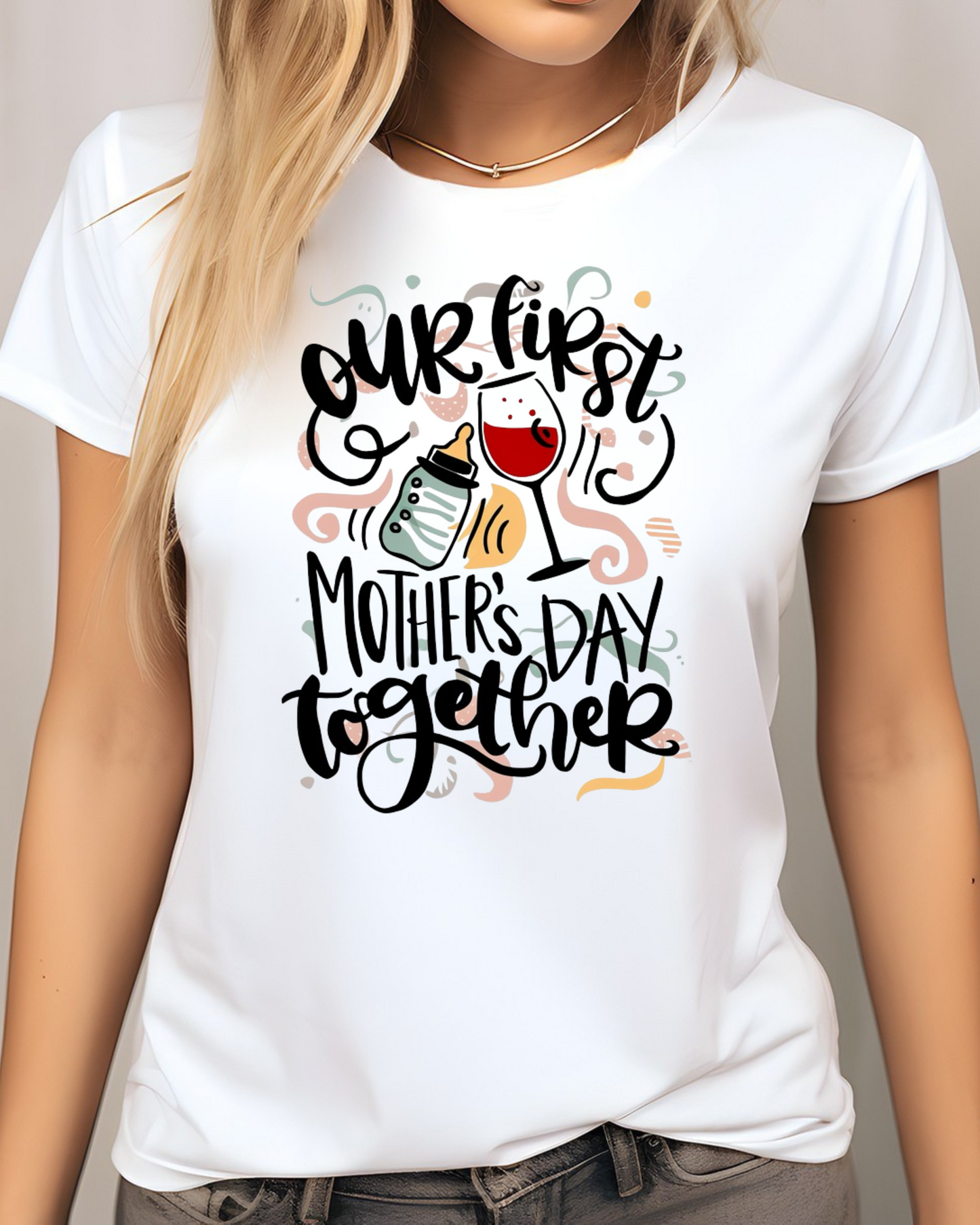 Whale Design First Mother's Day Baby Onesie Shirt customized shirt