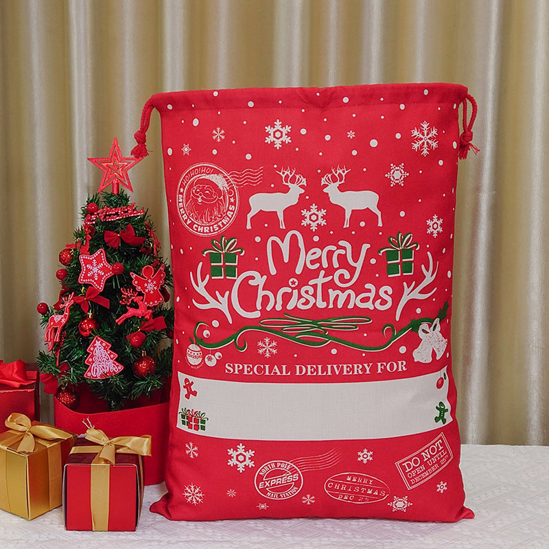 Santa sack Red Christmas bag