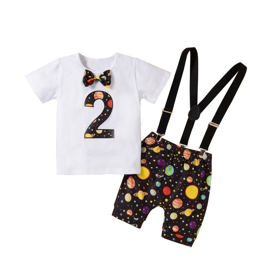 Two years old boy Space Theme birthday party set year old Sale