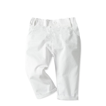 Kids boy Christian Plain White party set formal set 2024