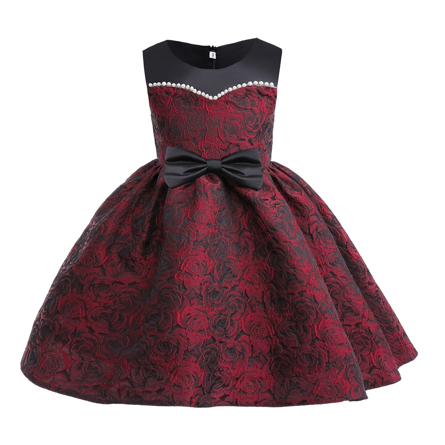 Toddler/ Kids Girl Red pearl princess dress Party Dress