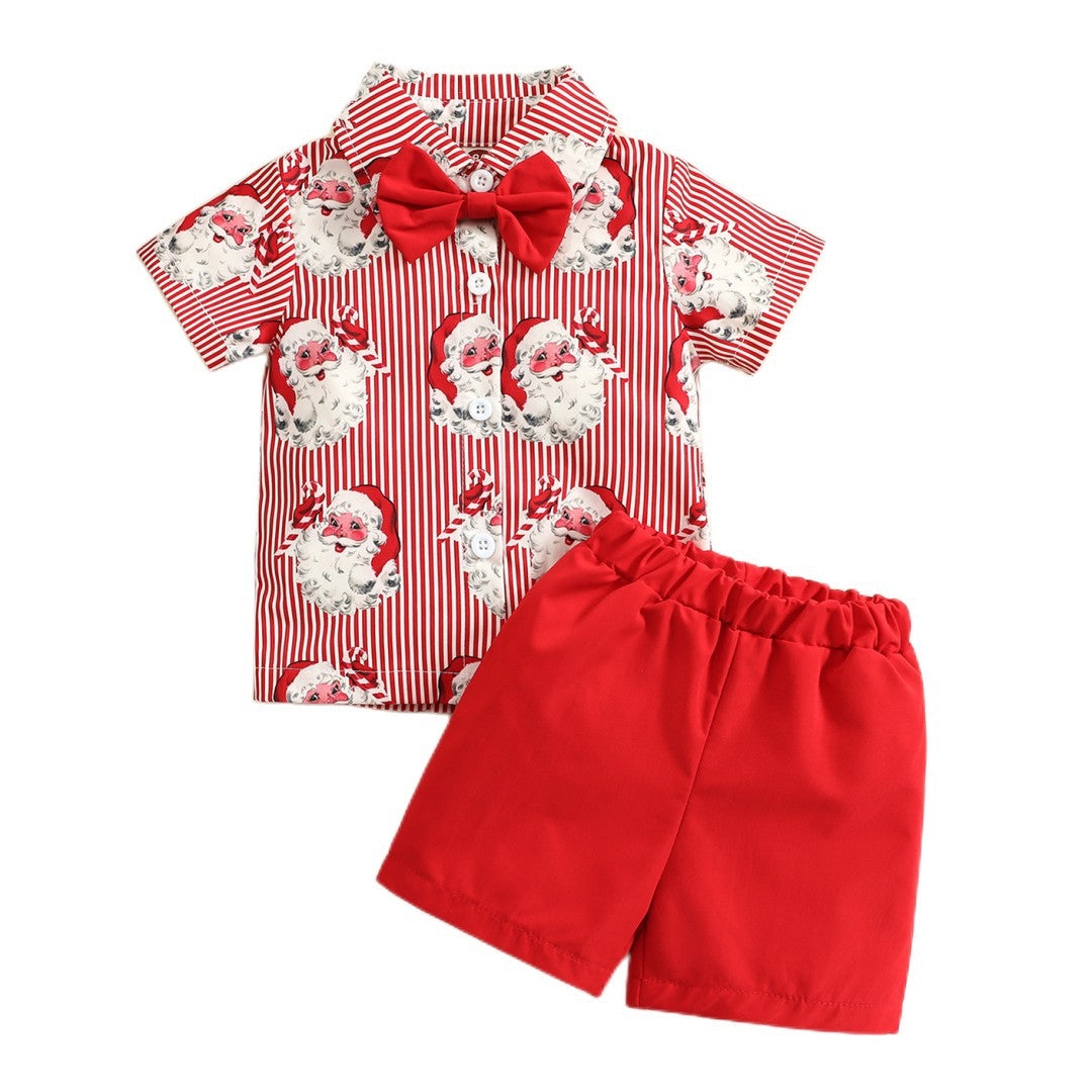 Boys Christmas party set Santa