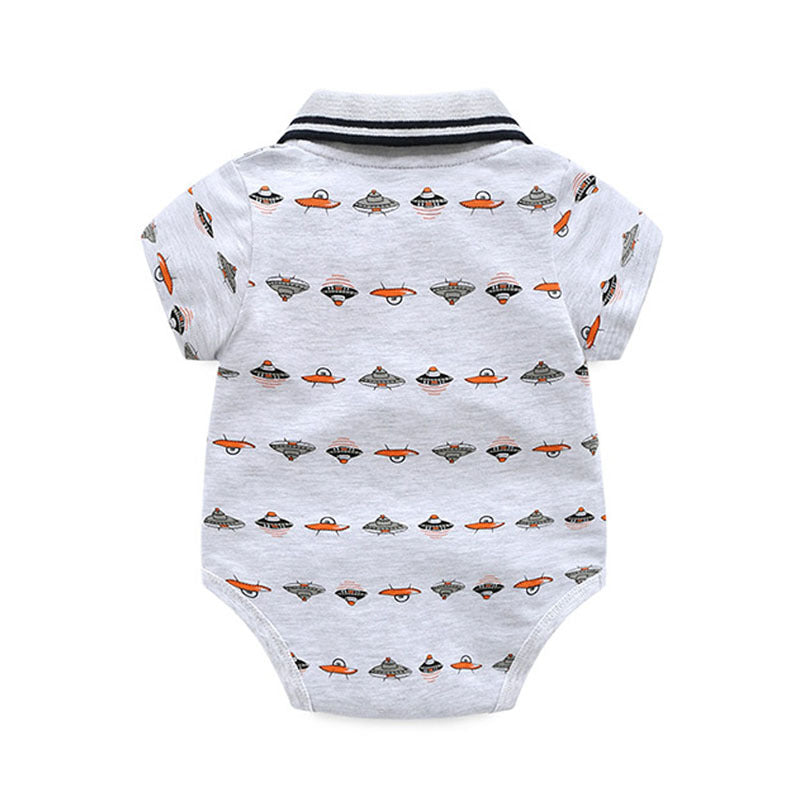 Kids space ship Printed boy party set formal set baby Sale