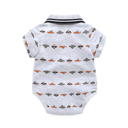 Kids space ship Printed boy party set formal set baby Sale