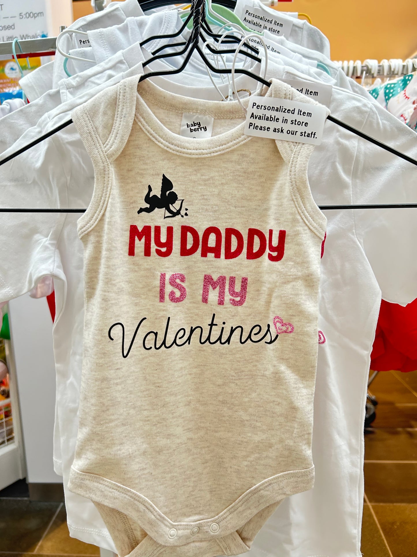 Whale Design My Daddy is my Valentines Jumpsuit boy girl