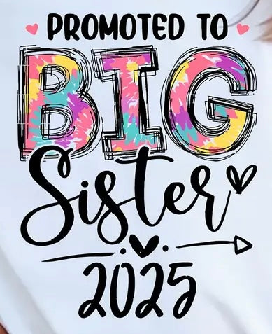 Whale Design Big Sister design shirt bodysuit