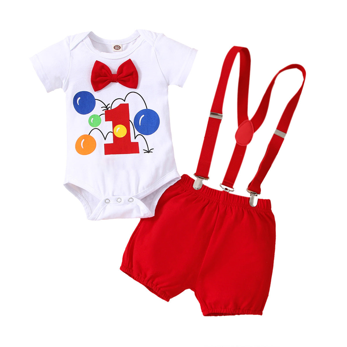 One year old boy Red balloon Birthday party set Sale