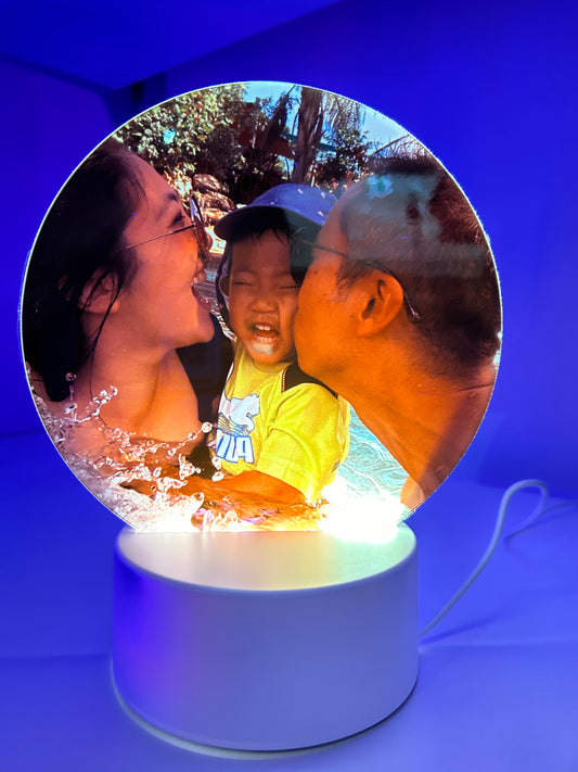 Whale Design Night Light with custom photo personalized gift