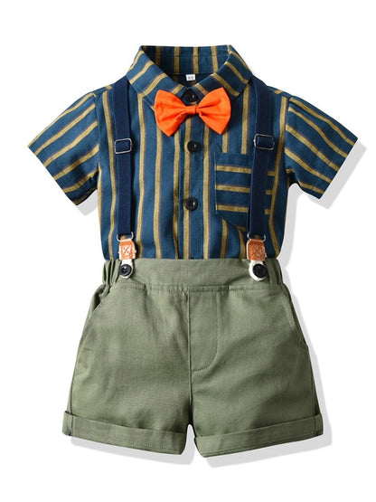 Kids boy Olive green party set formal set baby sale