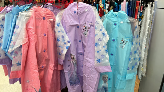 Kids girls boys Raincoat F princess accessories