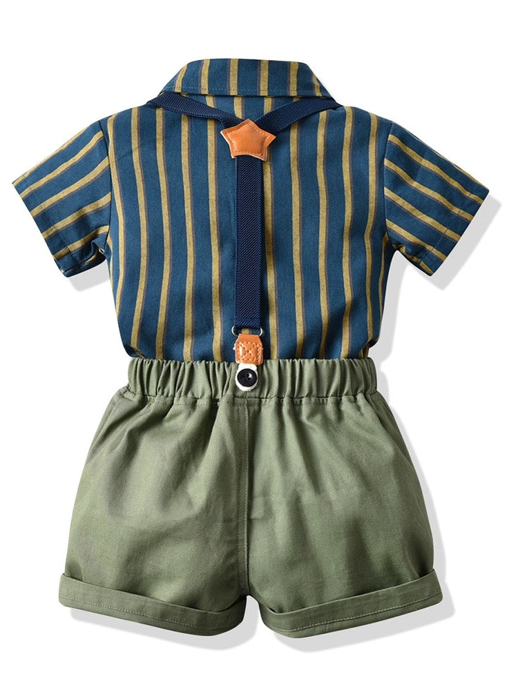 Kids boy Olive green party set formal set baby sale