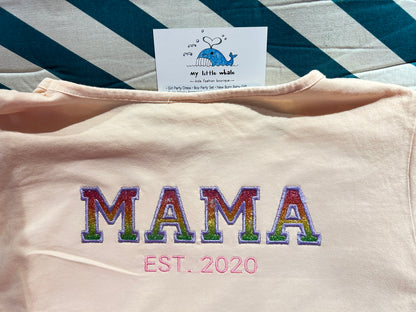 Whale Design Mother’s Day MAMA T-shirt 2024