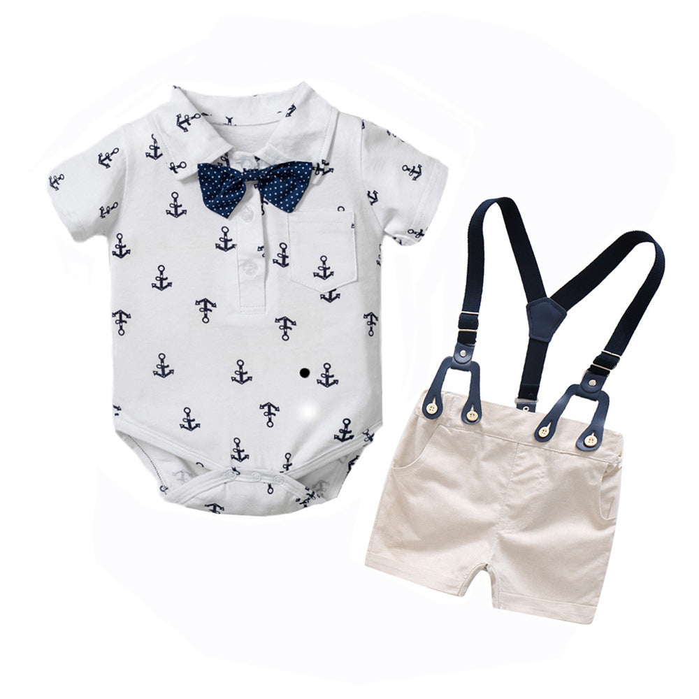 Kids boy Ancho printed party set formal set baby 2024