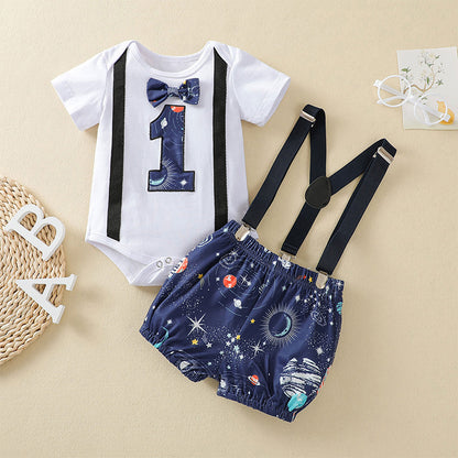 Space One year old boy birthday party set 2024