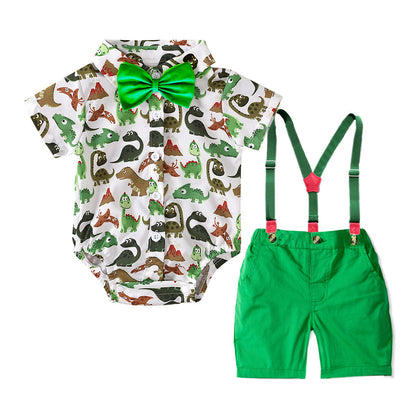 Kids Dino Printed boy party set formal set baby Sale