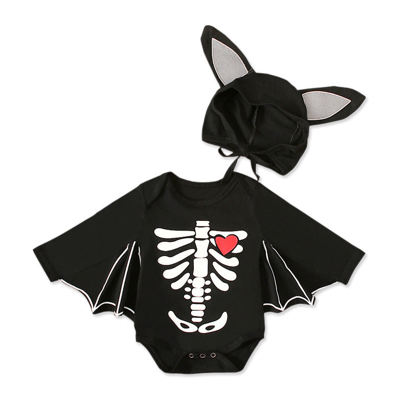 Halloween Boy onesie style Set black