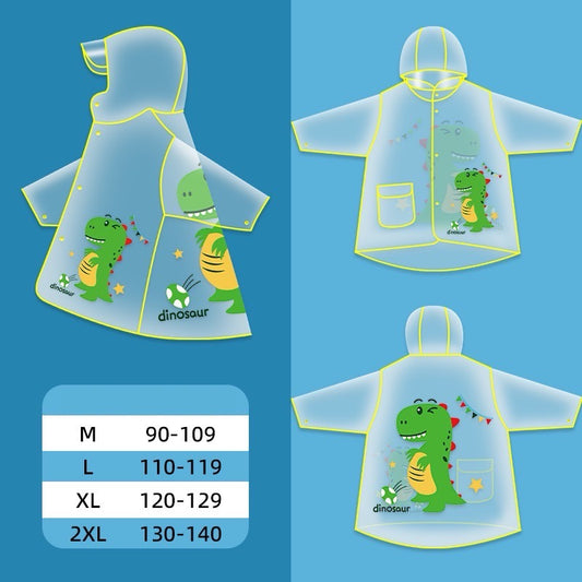 Kids girls boys Raincoat Dinosaur accessories