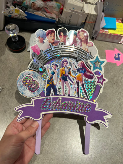 K-pop girls Cake topper
