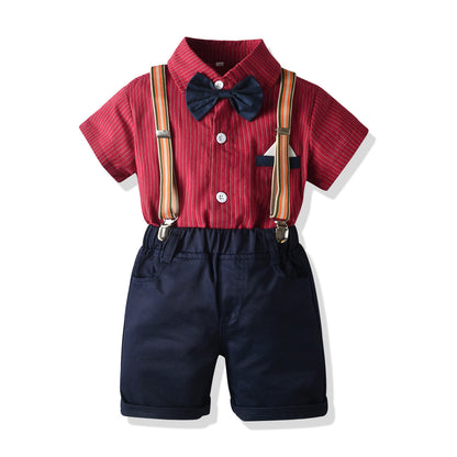 Kids boy Red party set formal set baby 2024