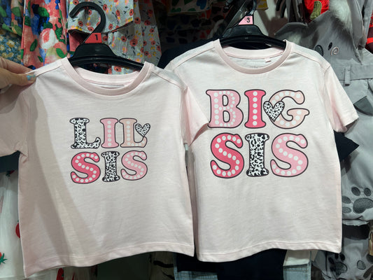 Whale Design Big Sister Little Sister design shirt bodysuit