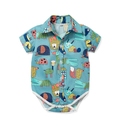 Kids Cat Printed boy party set formal set baby Sale