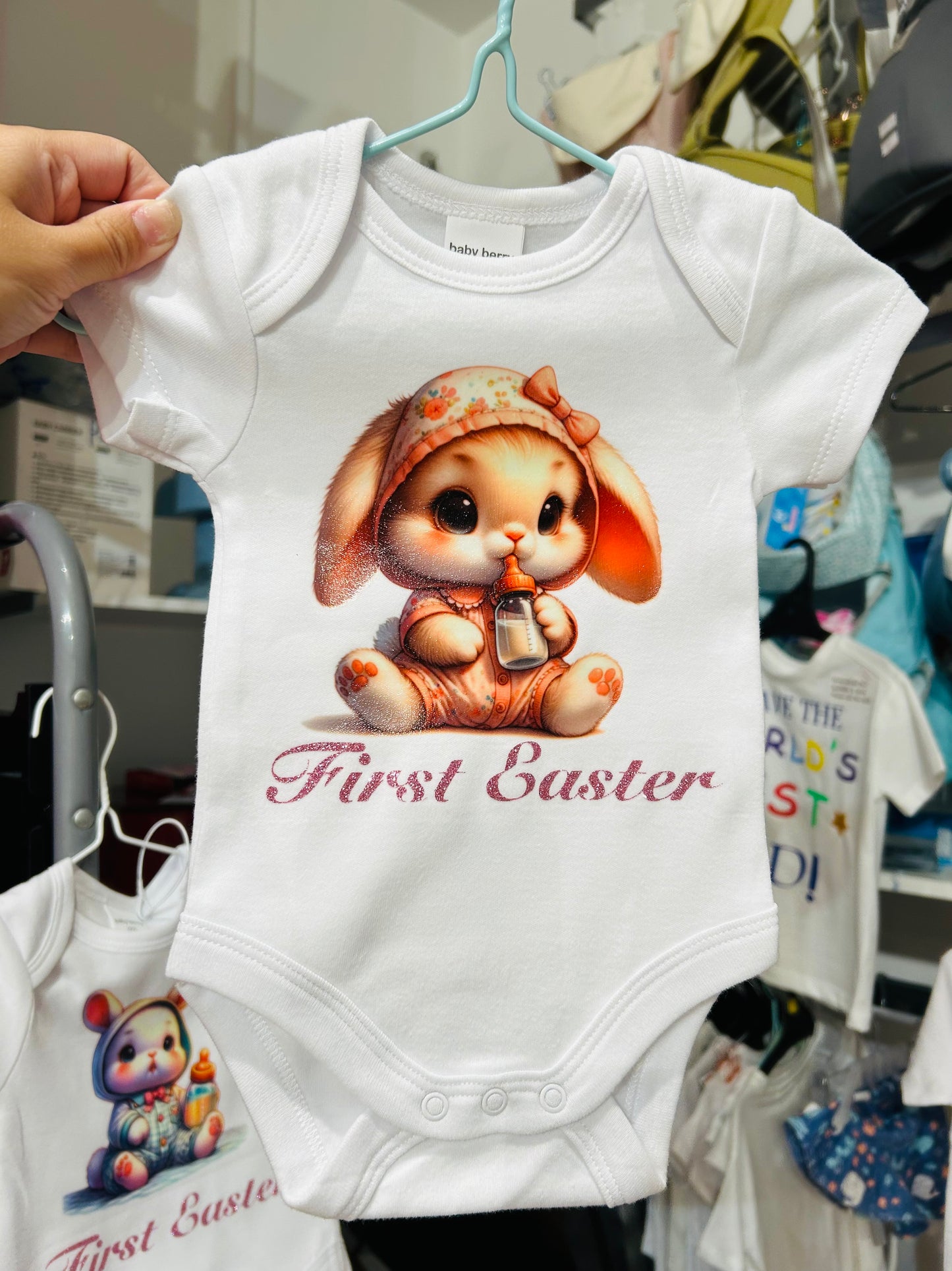 Whale Design Bunny 1st Easter Jumpsuit shirts02