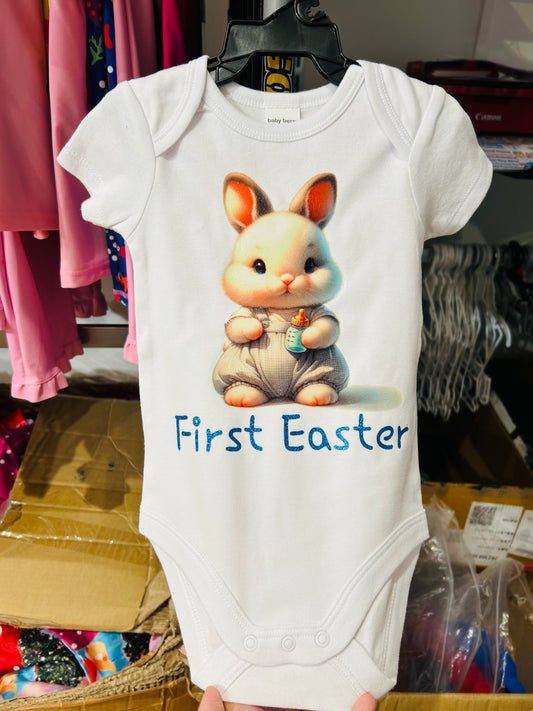 Whale Design Bunny 1st Easter Jumpsuit shirts04