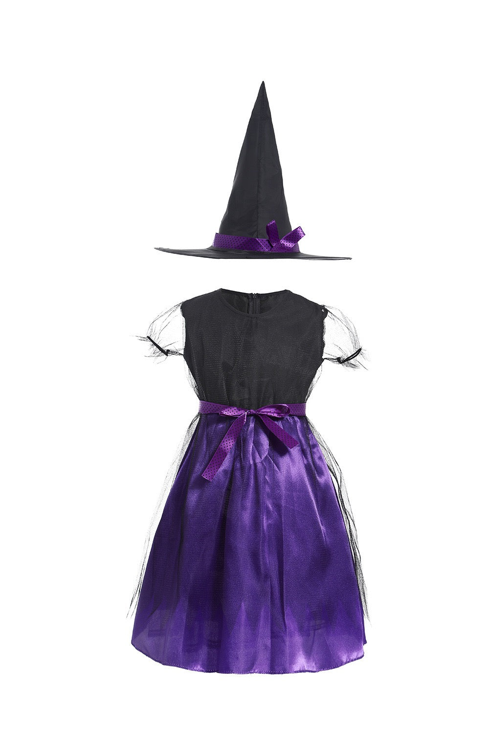 Sale Kids Girl Halloween Shining Witch Purple Dress