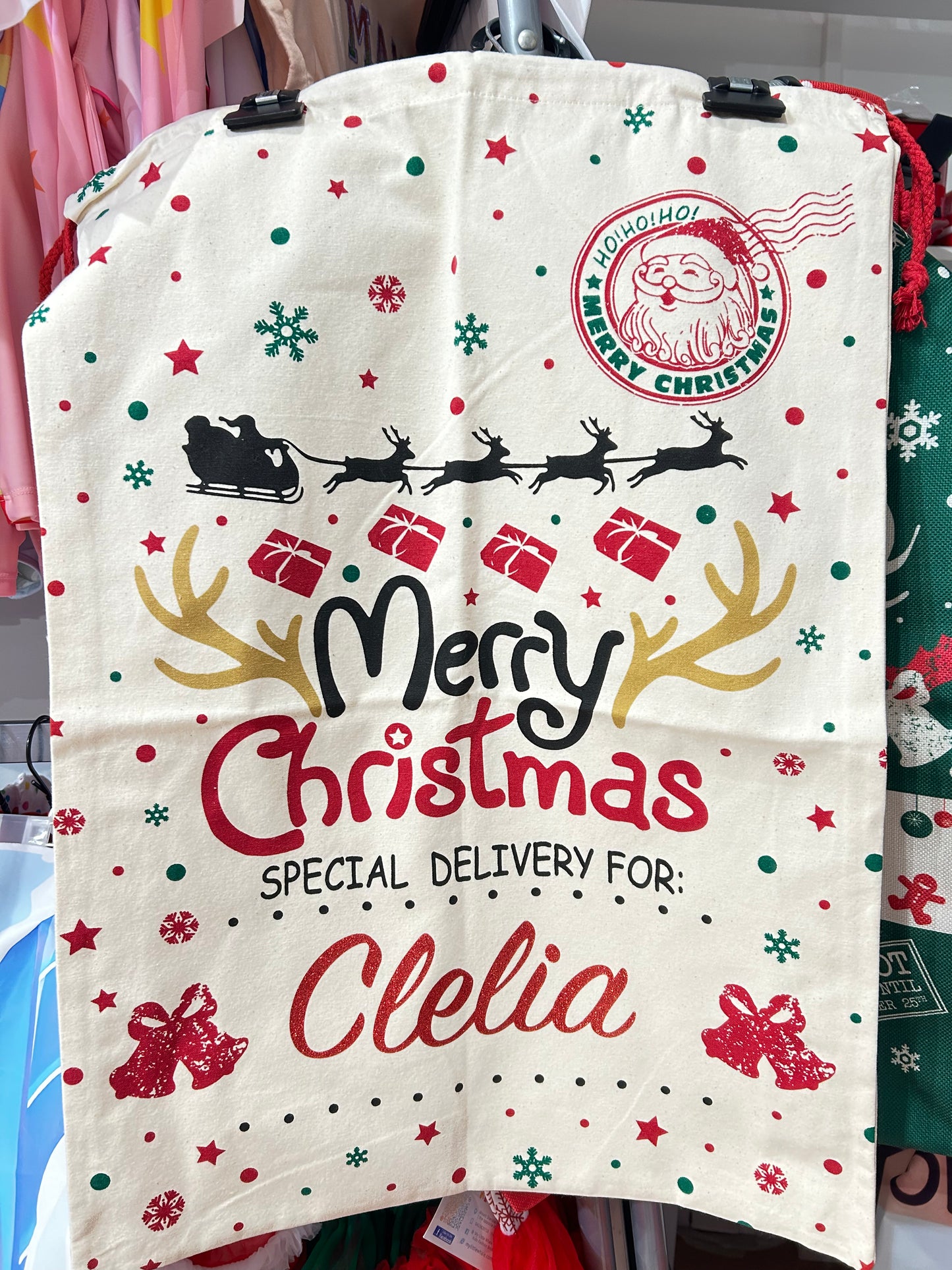 Santa sack Merry Christmas Christmas bag