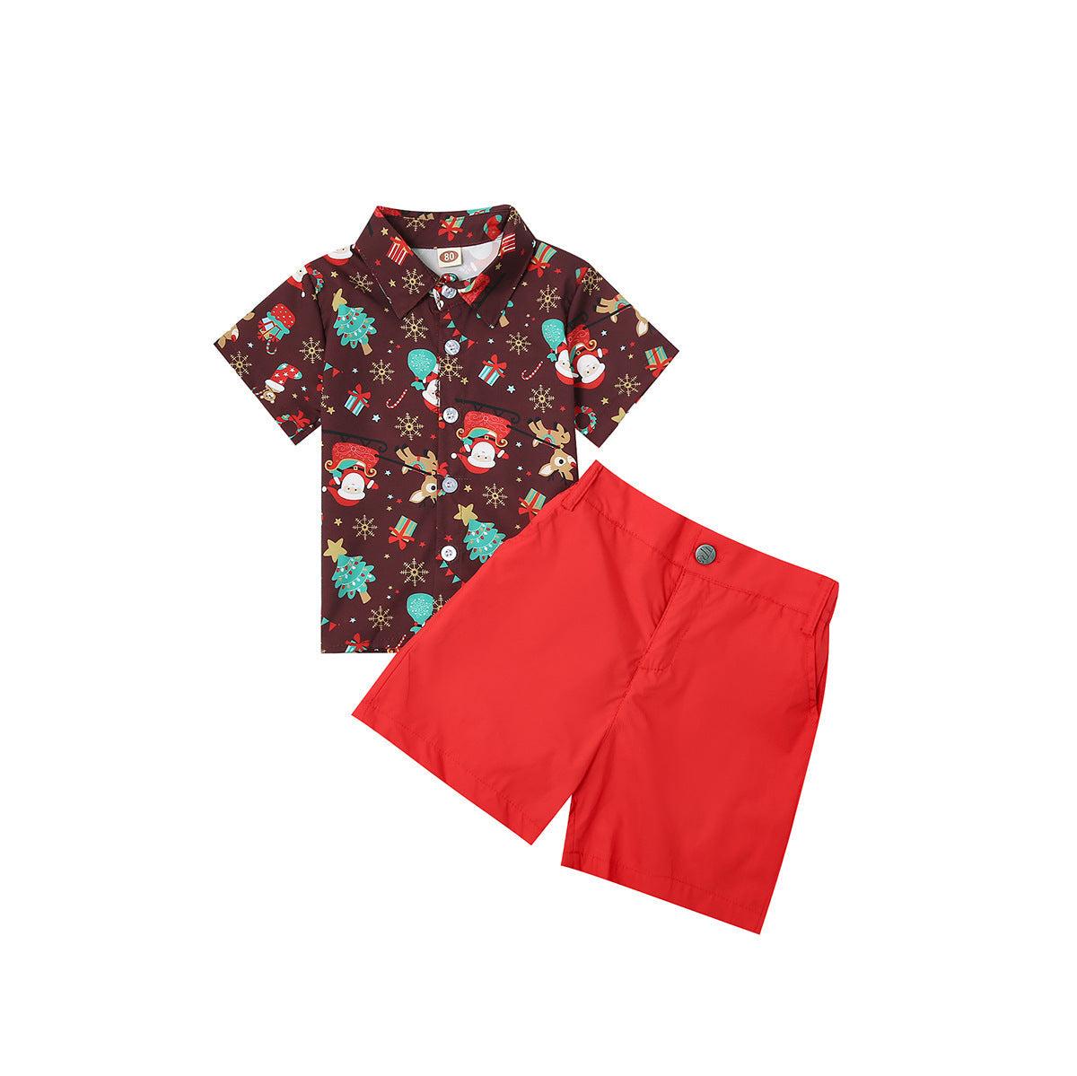 Boys Christmas party set Red