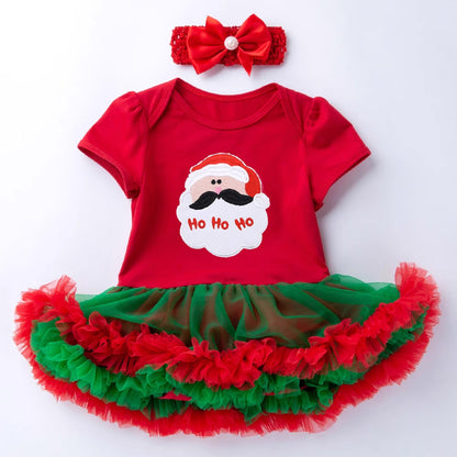 Sale Little Girl Christmas HO HO HO Tutu style Set Red