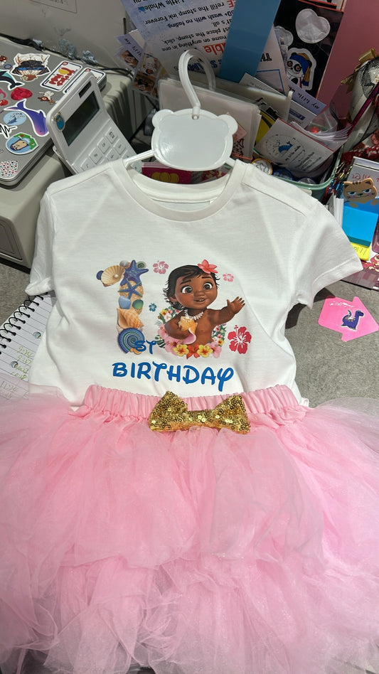 Whale Design My 1ST Birthday Onesie T-shirt boy girl Moan a