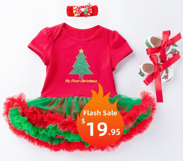 Sale Little Girl My First Christmas Tutu style Set E