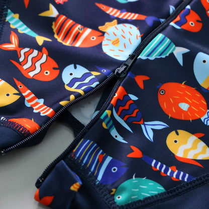 Boy Fish colorful one piece swimwear