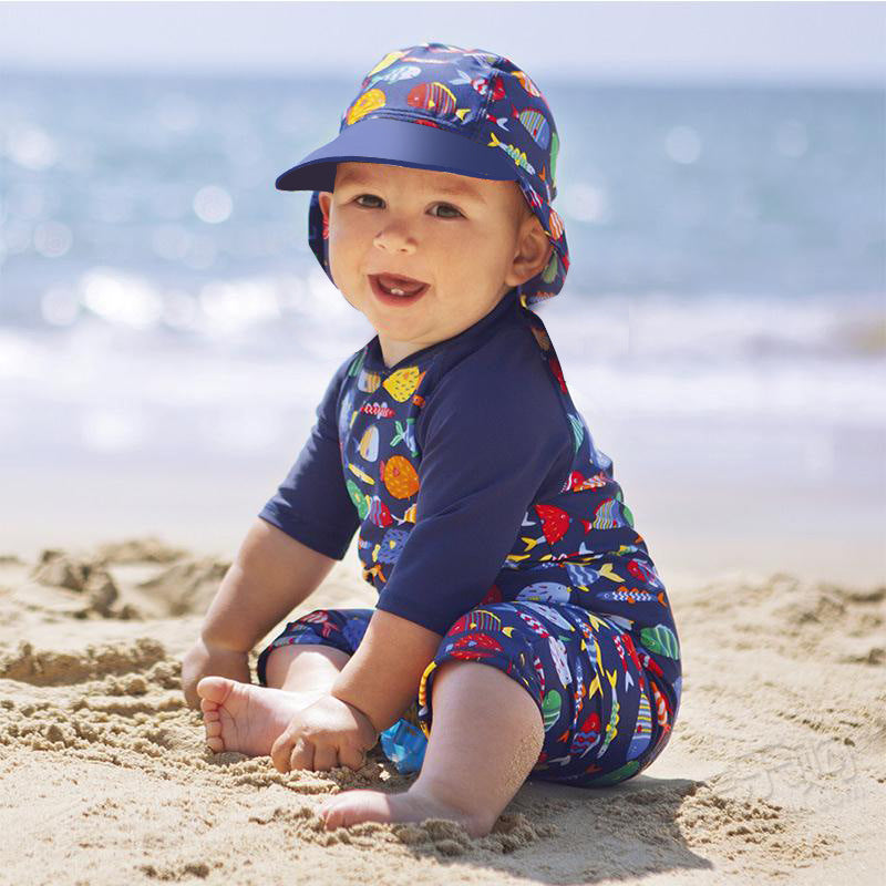 Boy Fish colorful one piece swimwear