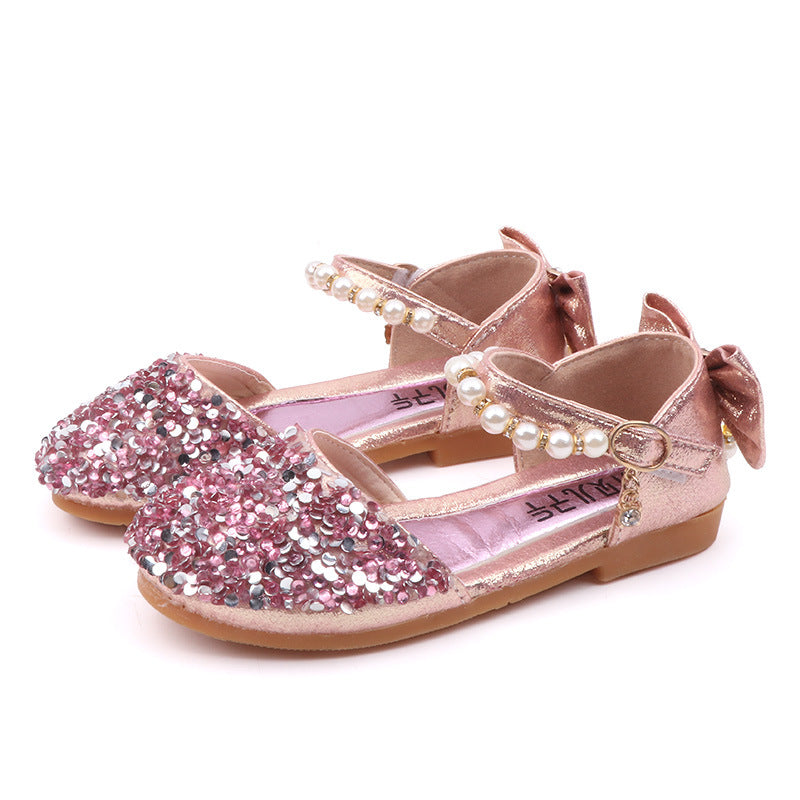 Girls princess Party Shoes casual shoes show dance shoes Pink