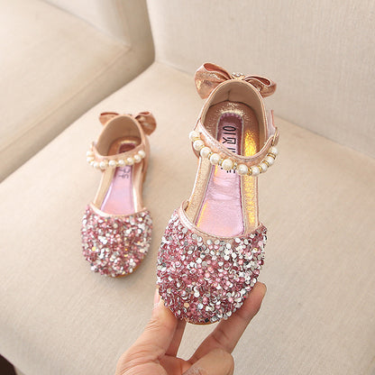 Girls princess Party Shoes casual shoes show dance shoes Pink