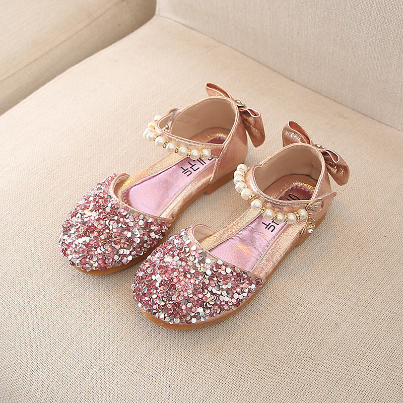 Girls princess Party Shoes casual shoes show dance shoes Pink