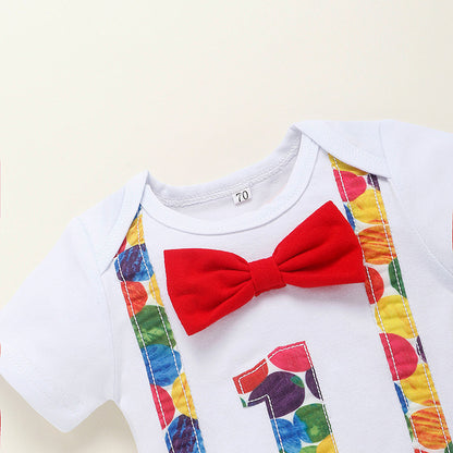 One year old boy Red Spot Big One Birthday party set Sale