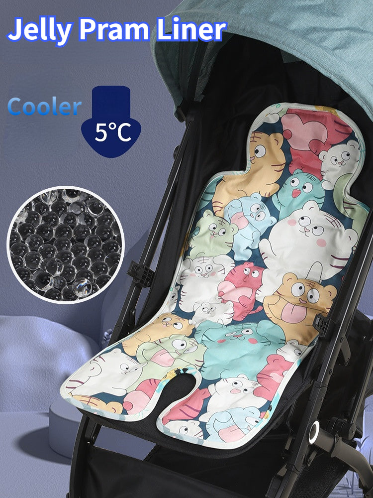 Jelly Pram Liner Universal Pram Liner ice mat For baby stroller, ice mattress mat, children's high chair summer universal