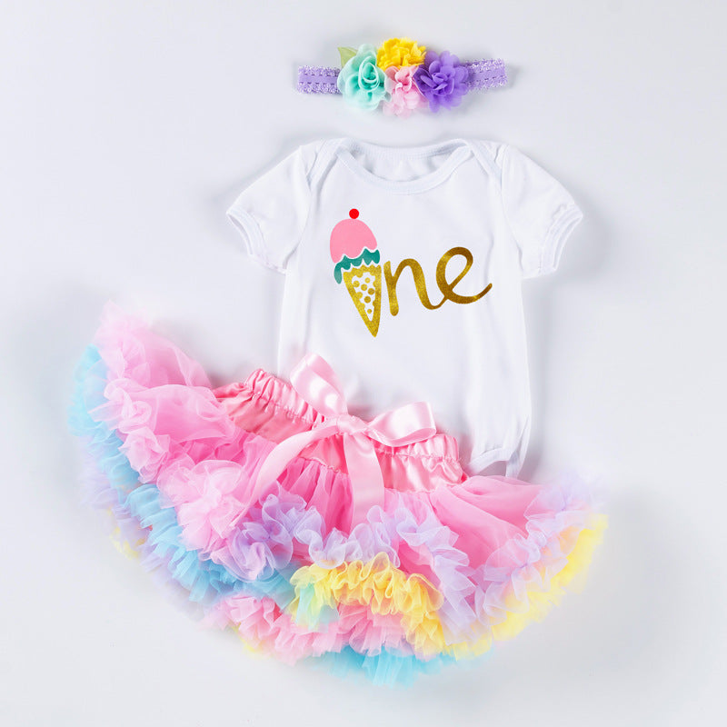 Girl One year old birthday suit  Dress Tutu style Sale