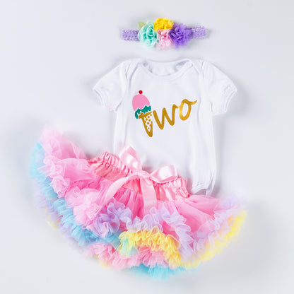 Girl One year old birthday suit  Dress Tutu style Sale