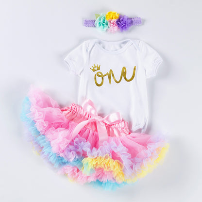 Girl One year old birthday suit  Dress Tutu style Sale