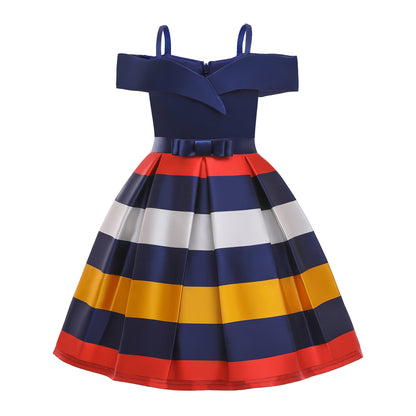 Kids Girl princess party dress formal dress birthday dress blue Sale